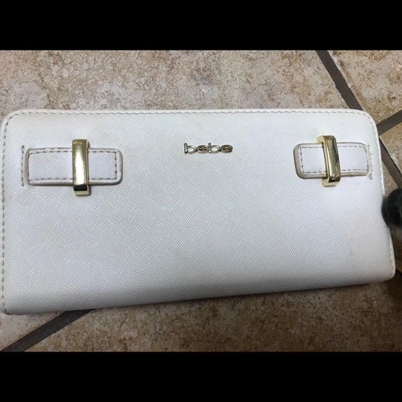 White Bebe Wallet - Picture 1 of 6